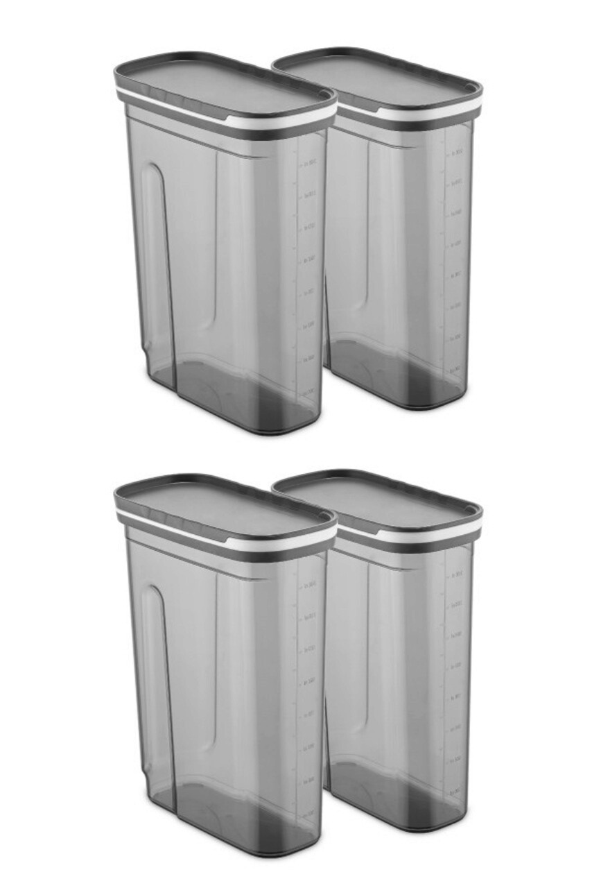 Set recipiente depozitare, Hermia, 964FRM1114, Antracit - imagine 4